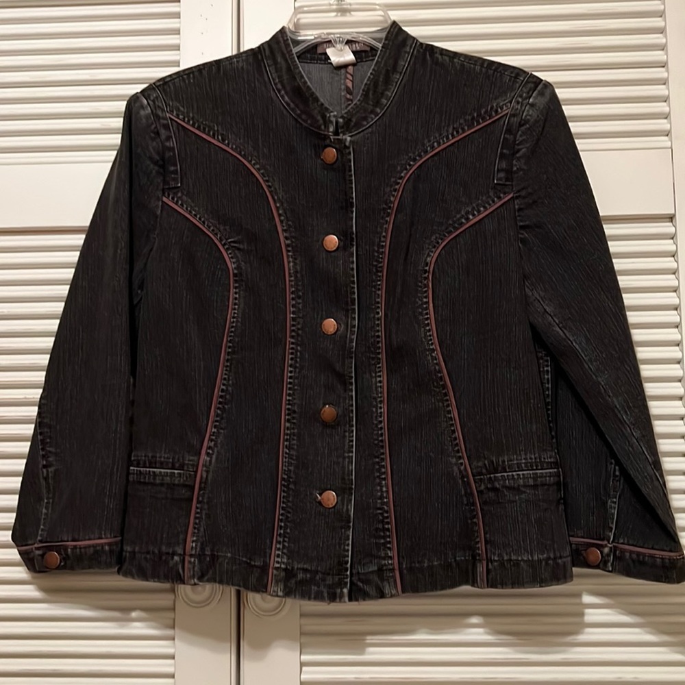 SIGRID OLSEN Collection Denim Jean Jacket - Picture 1 of 8